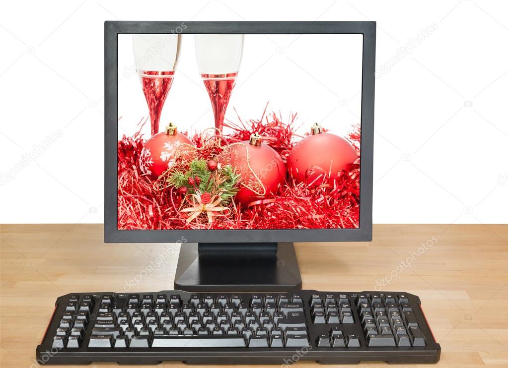 Bolas vermelhas e óculos na tela do PC desktop fotos, imagens de © vvoennyy #85685358 Bolas vermelhas e óculos na tela do PC desktop fotos, imagens de © vvoennyy #85685358