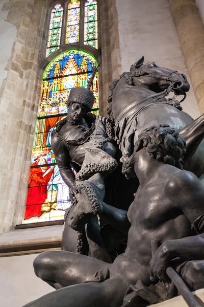 Statue of Saint Martin in St. Martin's Cathedral — Stock fotografie