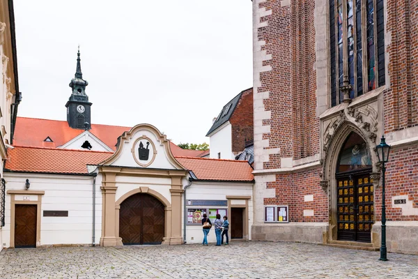 Gate to The Augustinian Abbey of St Thomas, Brno — Stock Photo, Image