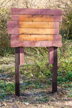 boş ahşap açık işaretçi kentsel park