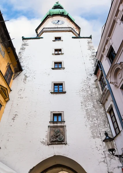 St Michael's tower Michael brama w Bratysławie — Zdjęcie stockowe