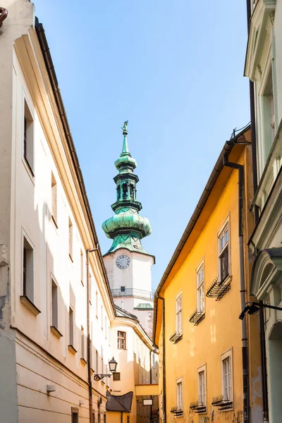 Michael gate aus bastova street in bratislava — Stockfoto