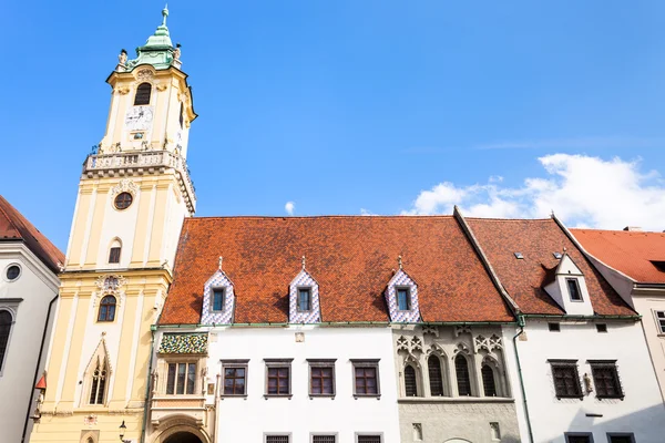 Old Town Hall from Main Square in Bratislava — Stock Photo, Image