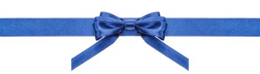 Blue ribbon ve simetrik yay ile dikey biter