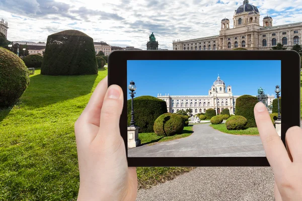 Snapshot of Natural History Museum in Vienna — Stock fotografie