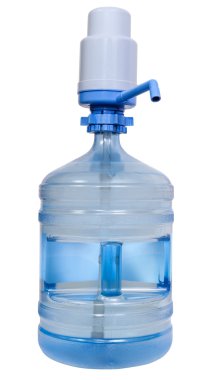El pompası dispenseri ile içme suyu şişe