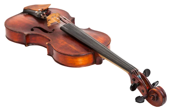 Viejo violín aislado en blanco —  Fotos de Stock