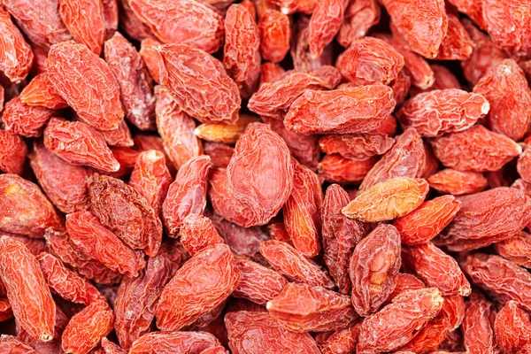 Dried red goji berries close up — Stock Photo, Image