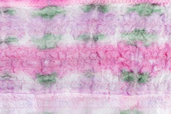 Batik de seda rosa cosida pintada a mano — Foto de Stock