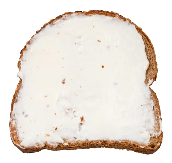 Pan de centeno y queso sandwich de propagación — Foto de Stock