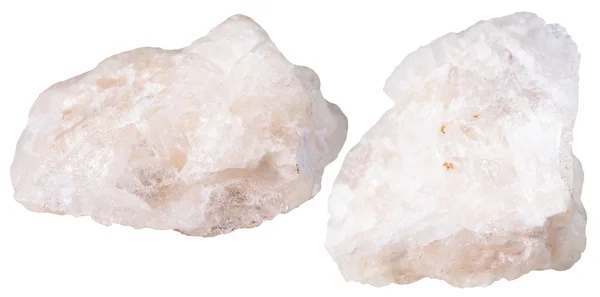 Deux morceaux de Baryte (baryte) pierre minérale — Photo