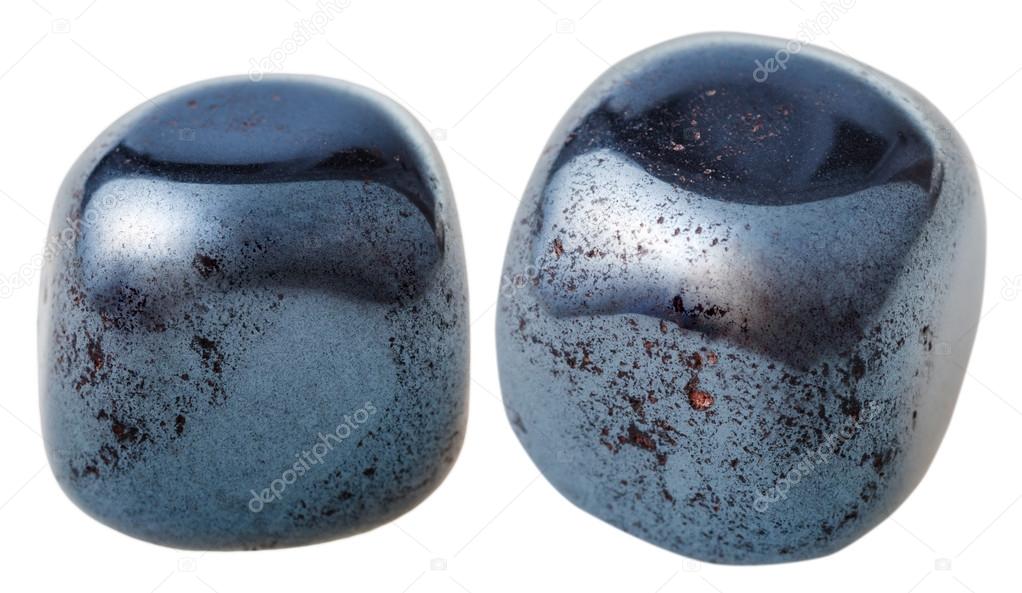 two Hematite (haematite) gemstones