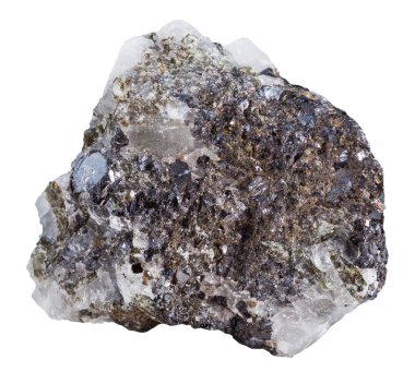 Sphalerite (çinko blende) maden taş izole