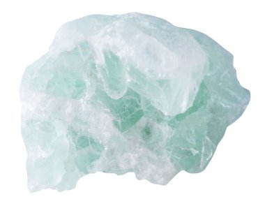 fluorite (fluorspar) mineral stone isolated