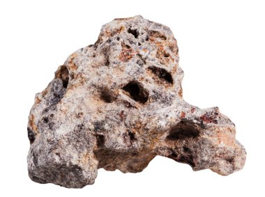 basalt mineral stone isolated on white