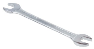 open-end anahtarı üzerinde beyaz izole