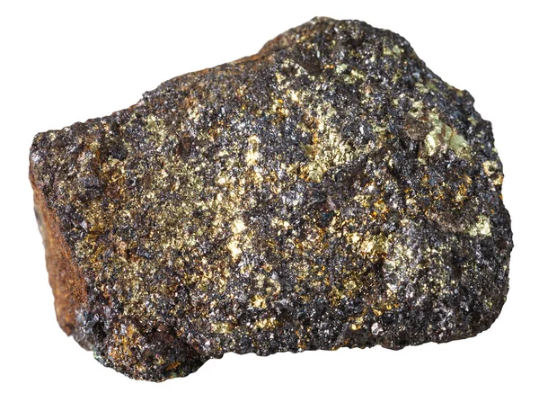 Magnetit mineral sten isolerad på vit — Stockfoto