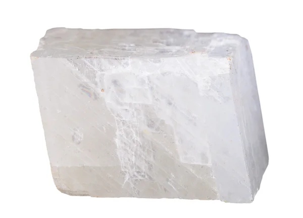 White calcite mineral stone isolated — Stockfoto