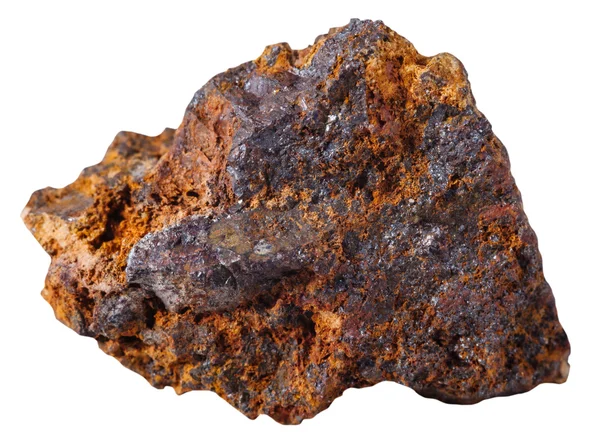 Pietra minerale ematite (ematite) isolata — Foto Stock