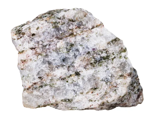 Pedra mineral Apatite isolada sobre branco — Fotografia de Stock