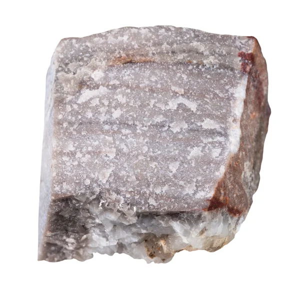 Piedra mineral riolita aislada en blanco — Foto de Stock