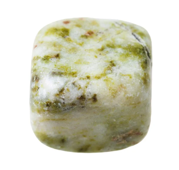 Moss agate (mocha stone) gemstone isolated — Stock Photo, Image