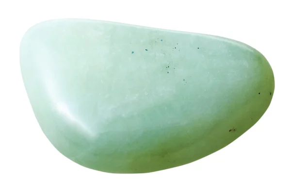 Pietra preziosa opale isolata su bianco — Foto Stock