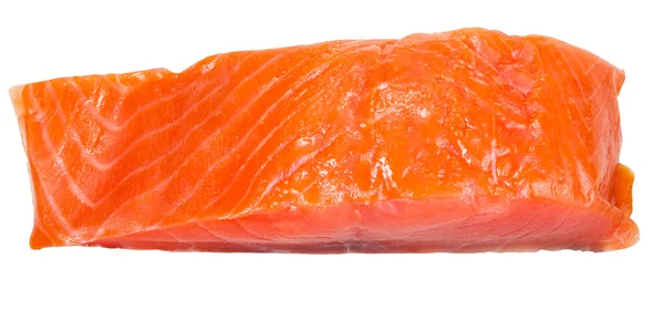 Arriba vista del ligero filete de pescado rojo salmón ahumado —  Fotos de Stock