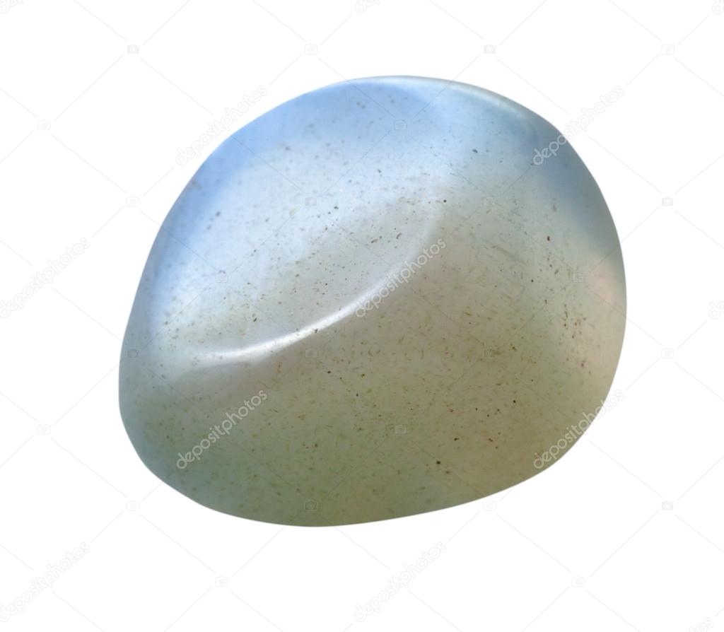 Moonstone (adularia, adular) gemstone isolated