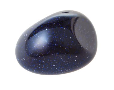 blue goldstone from glittering glass isolated clipart