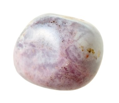 Beyaz izole rhodonite değerli taş