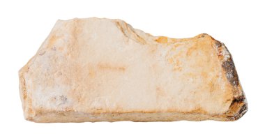 Shale mineral stone isolated on white