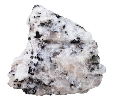 specimen of Diorite mineral stone isolated clipart