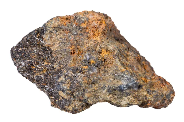 Кусок псиломелана (черного гематита) минерала — стоковое фото