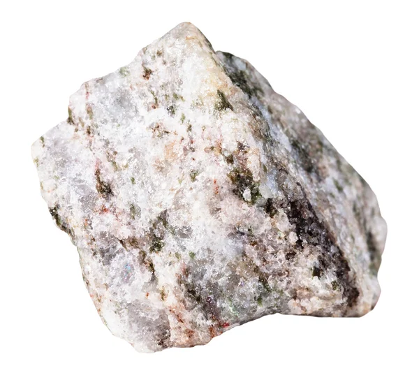 Pedaço de pedra mineral Apatite isolado — Fotografia de Stock