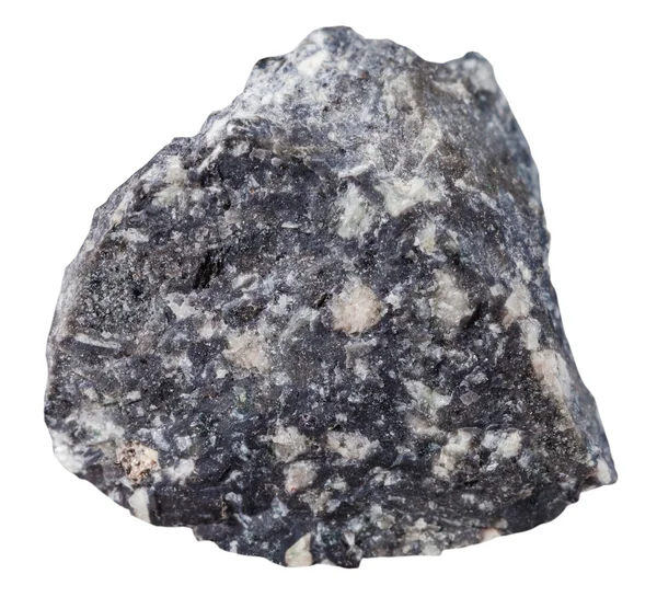 Preparat mineralny Andezyt kamienia na białym tle — Zdjęcie stockowe