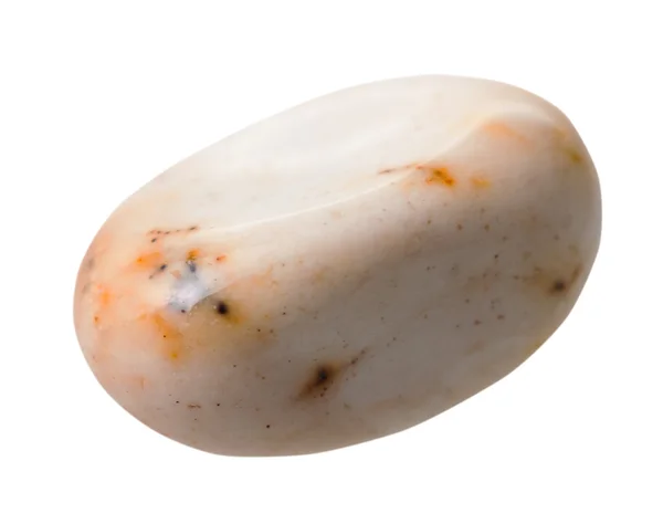Obraz jaspis kamień kamyk na białym tle — Zdjęcie stockowe