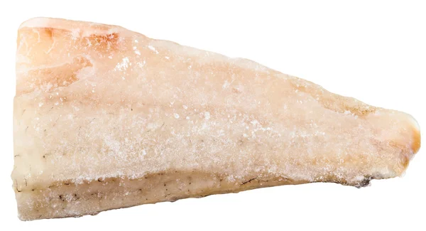 Råa frysta zander fiskfilé isolerade — Stockfoto