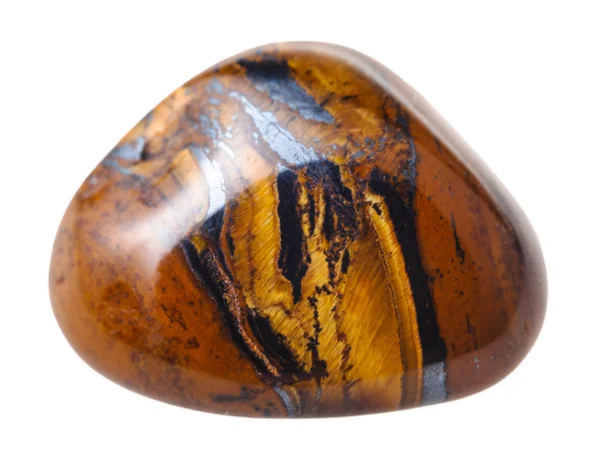 Изолированный драгоценный камень тигрового глаза (Tiger eye) Стоковое Изображение