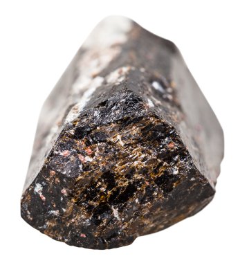 İzole Turmalin Dravite mineral taş yakın çekim