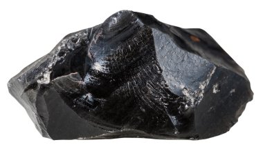 Obsidiyen (volkanik cam) mineral taş siyah