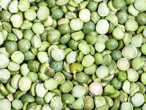 Surowy zielony Groch rąbany — Zdjęcie stockowe