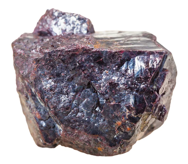 Pietra minerale Cuprite isolata su bianco — Foto Stock