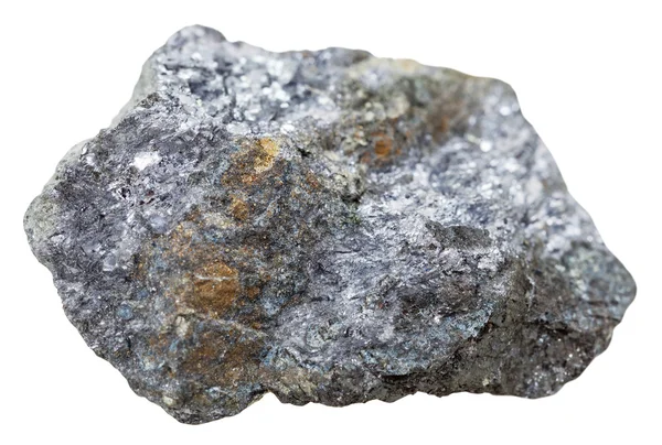 Pedra mineral galena com cristais de calcopirita — Fotografia de Stock