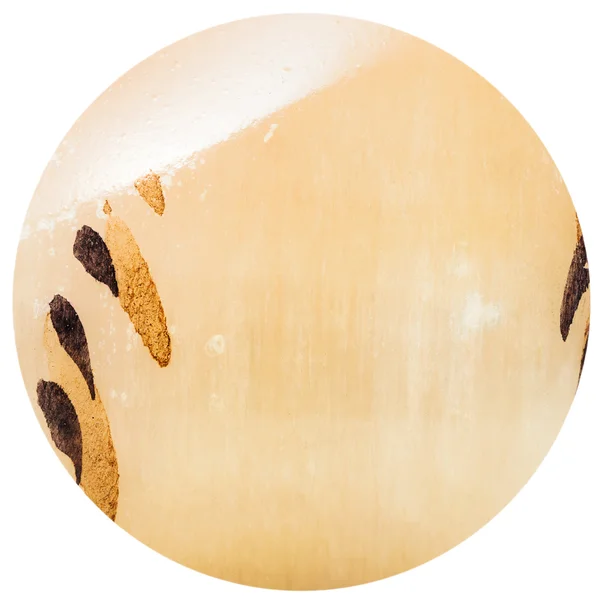 Pärla från selenit naturliga mineral pärla sten — Stockfoto