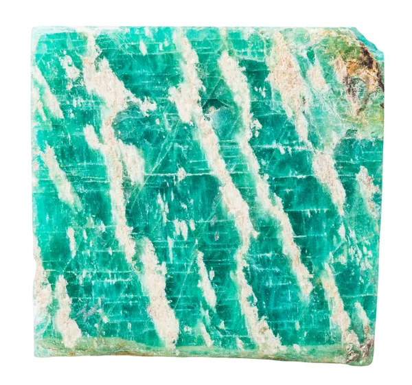 Зразок амазонського мінерального каменю ізольований — стокове фото