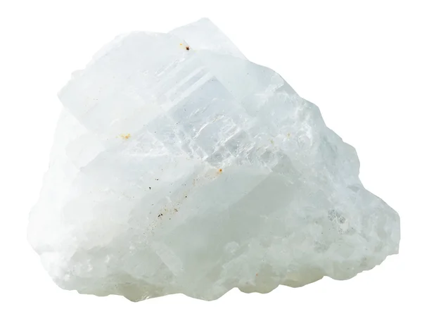 Pedra mineral de magnesite cristalina isolada — Fotografia de Stock