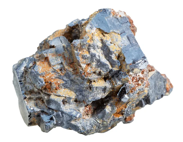 Кристалічний галена мінеральний камінь ізольований — стокове фото