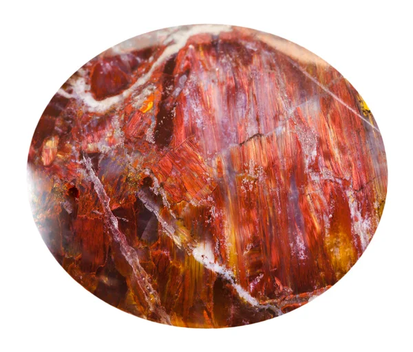 Cabochon from red sunstone natural mineral gem — Stock Photo, Image