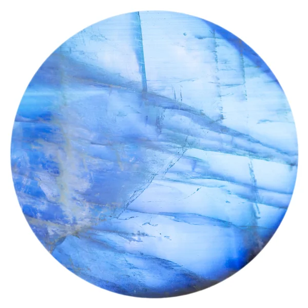 Conta de pedra-da-lua azul (adularia) jóia mineral — Fotografia de Stock